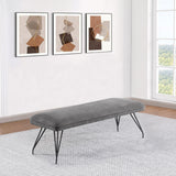 Dodson Fabric Upholstered Dining Bench Grey by Coaster at Eve Furniture