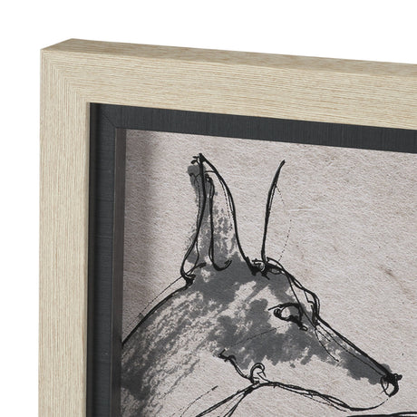 Dog Sketches II by Mercana Studio Hand Embelished Framed Artwork Matted under Glass by Mercana at Eve Furniture