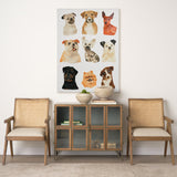 Doggos & Puppers I by June Erica Vess a Hand Embellished Textured Canvas by Mercana at Eve Furniture
