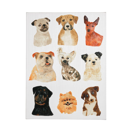 Doggos & Puppers I by June Erica Vess a Hand Embellished Textured Canvas by Mercana at Eve Furniture