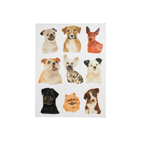 Doggos & Puppers I by June Erica Vess a Hand Embellished Textured Canvas by Mercana at Eve Furniture