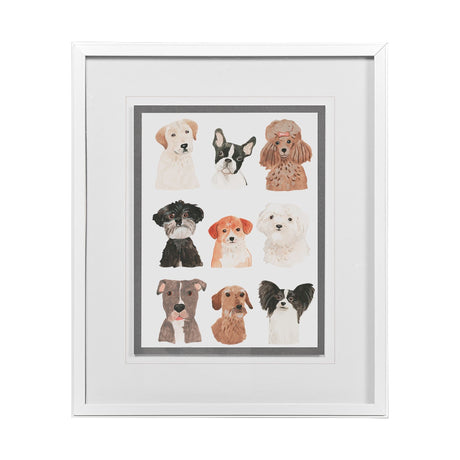 Doggos & Puppers II by June Erica Vess a Framed Art Print Matted under Glass by Mercana at Eve Furniture