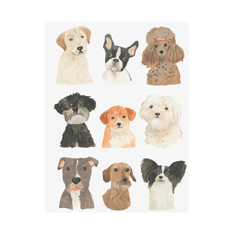 Doggos & Puppers II by June Erica Vess a Hand Embellished Textured Canvas by Mercana at Eve Furniture