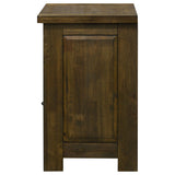 Doherty Rustic Brown 1-drawer Nightstand Bedside Table by Coaster at Eve Furniture