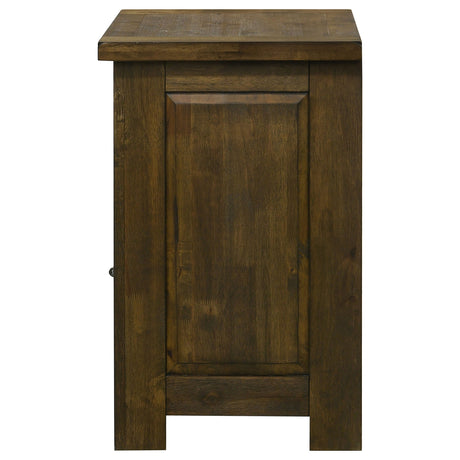 Doherty Rustic Brown 1-drawer Nightstand Bedside Table by Coaster at Eve Furniture