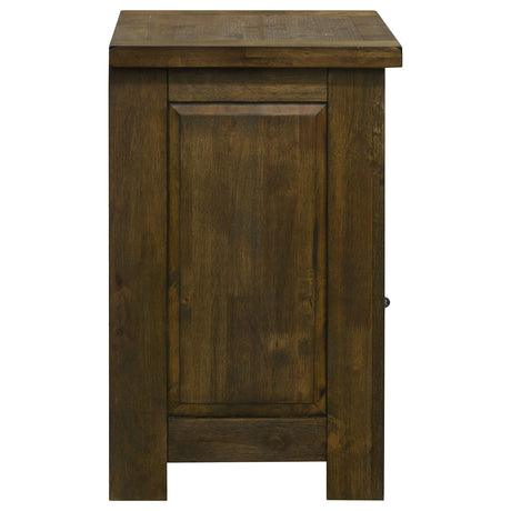 Doherty Rustic Brown 1-drawer Nightstand Bedside Table by Coaster at Eve Furniture