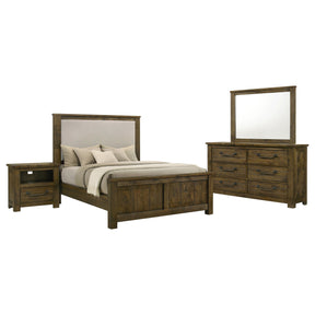 Doherty Rustic Brown 4-Piece California King Bedroom Set by Coaster at Eve Furniture