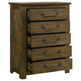 Doherty Rustic Brown 5-drawer Chest Of Drawers by Coaster at Eve Furniture