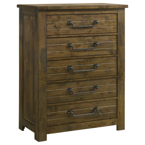 Doherty Rustic Brown 5-drawer Chest Of Drawers by Coaster at Eve Furniture