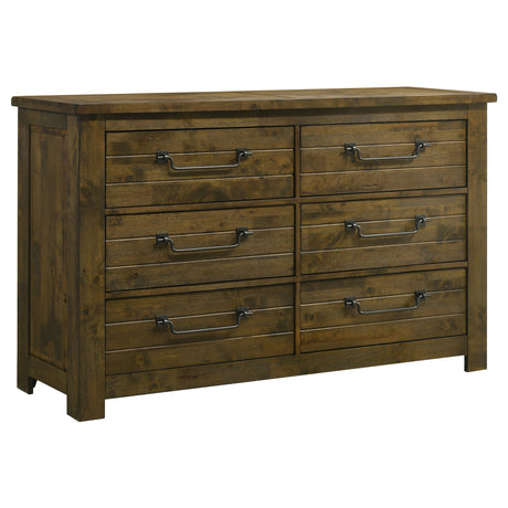 Doherty Rustic Brown 5-Piece Eastern King Bedroom Set by Coaster at Eve Furniture