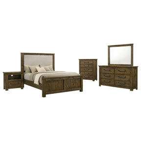 Doherty Rustic Brown 5-Piece Queen Bedroom Set by Coaster at Eve Furniture
