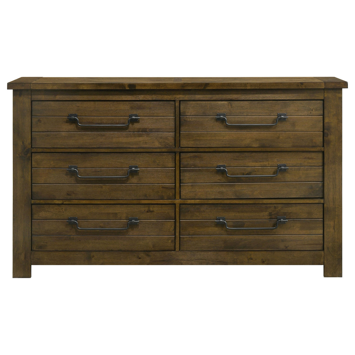 Doherty Rustic Brown 6-drawer Bedroom Dresser by Coaster at Eve Furniture