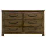 Doherty Rustic Brown 6-drawer Bedroom Dresser by Coaster at Eve Furniture