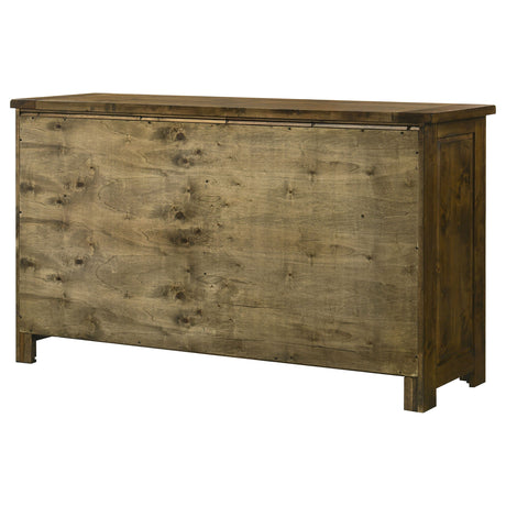 Doherty Rustic Brown 6-drawer Bedroom Dresser by Coaster at Eve Furniture