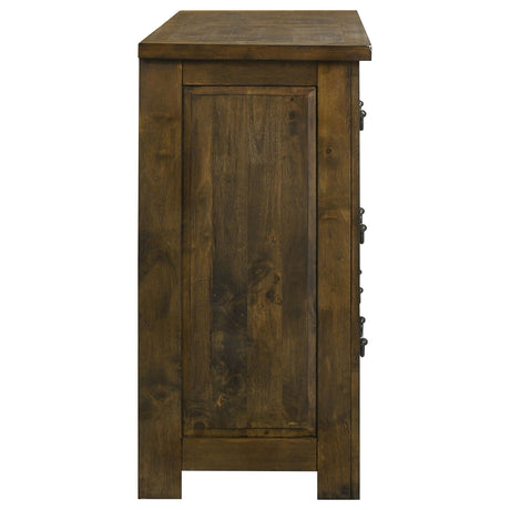 Doherty Rustic Brown 6-drawer Bedroom Dresser by Coaster at Eve Furniture