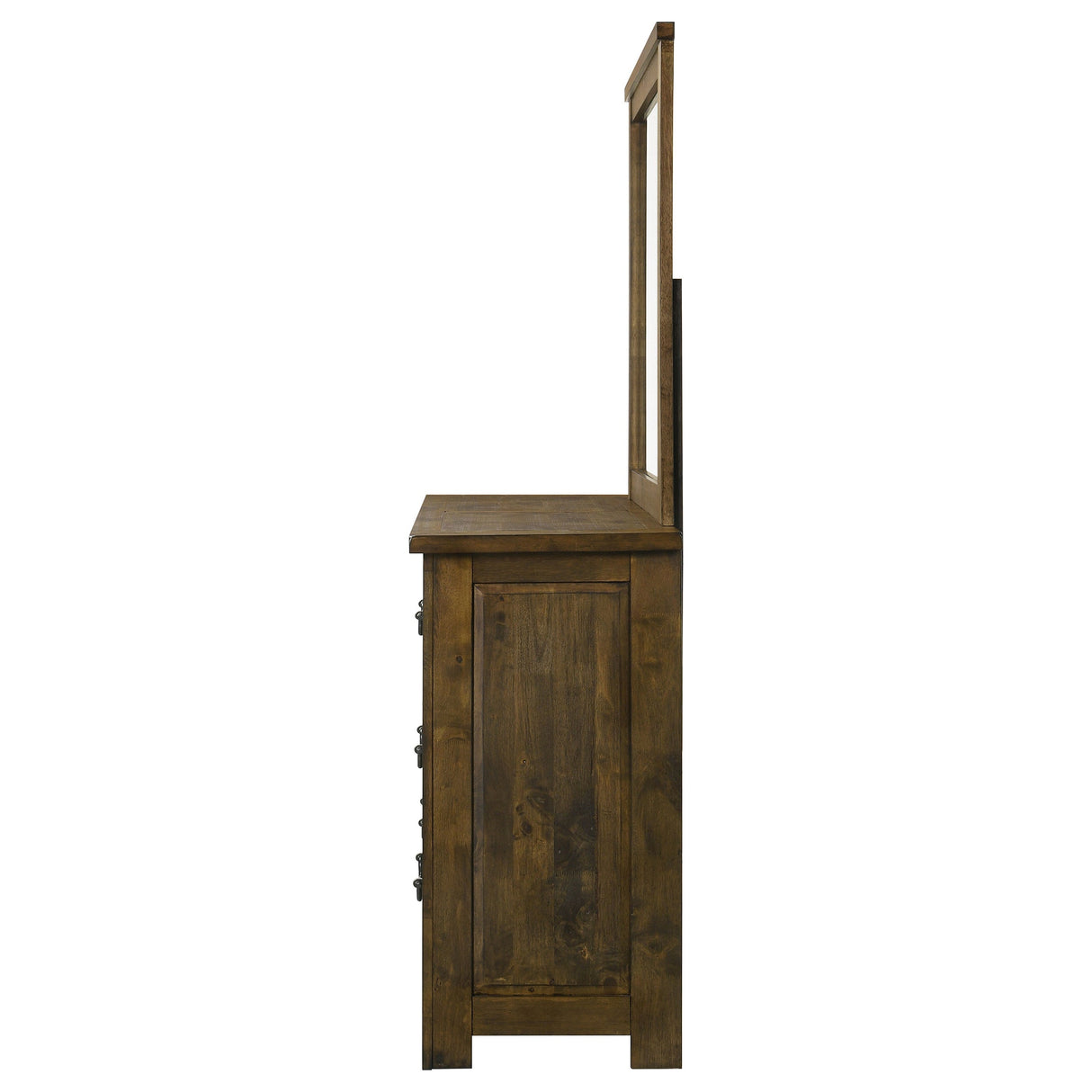 Doherty Rustic Brown 6-drawer Dresser With Mirror by Coaster at Eve Furniture