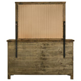Doherty Rustic Brown 6-drawer Dresser With Mirror by Coaster at Eve Furniture