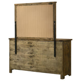 Doherty Rustic Brown 6-drawer Dresser With Mirror by Coaster at Eve Furniture