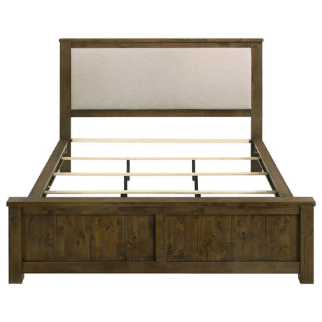 Doherty Rustic Brown California King Linen Panel Bed by Coaster at Eve Furniture