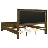 Doherty Rustic Brown California King Linen Panel Bed by Coaster at Eve Furniture