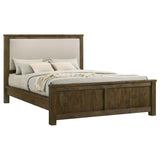 Doherty Rustic Brown California King Linen Panel Bed by Coaster at Eve Furniture