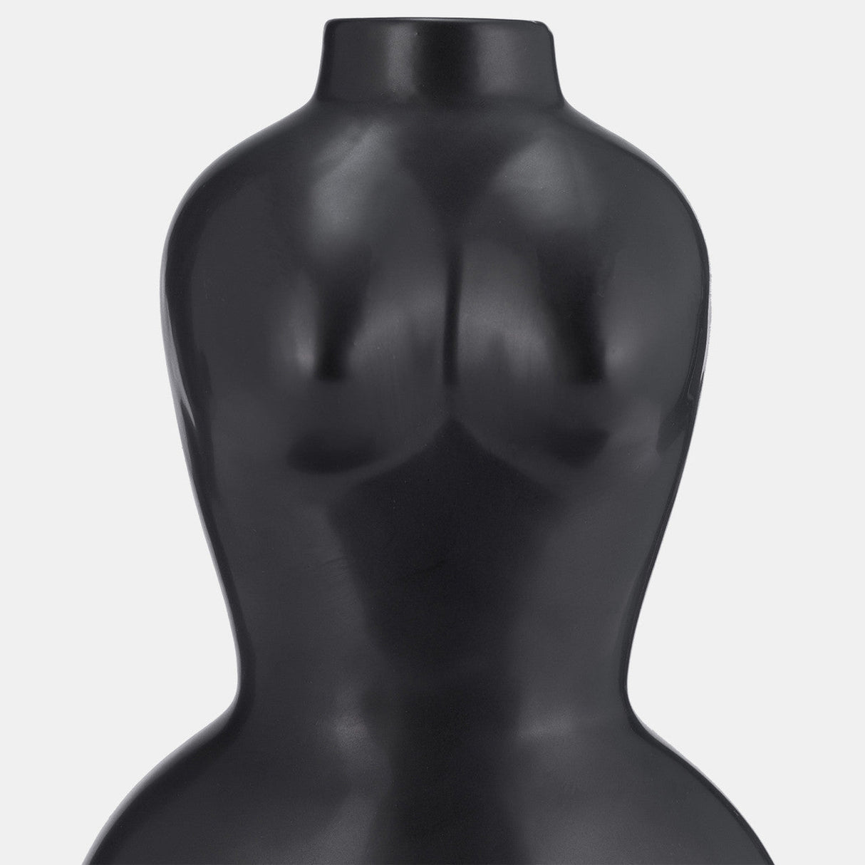 Dol, 12"h Torso Vase, Black