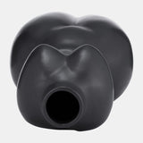 Dol, 12"h Torso Vase, Black