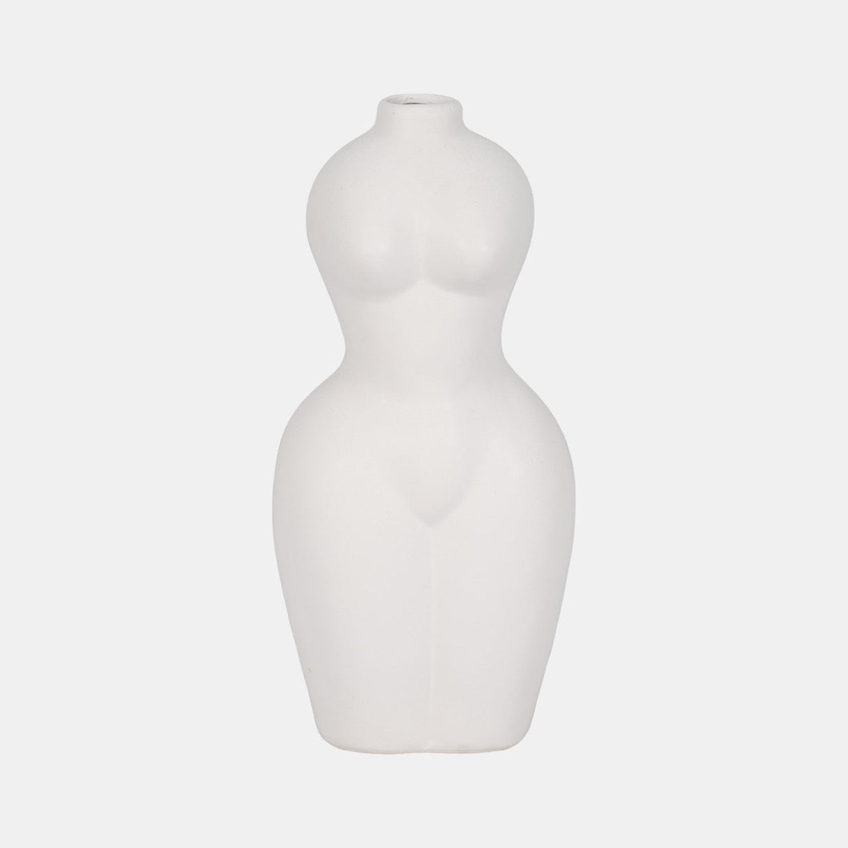 Dol, 12"h Torso Vase, White