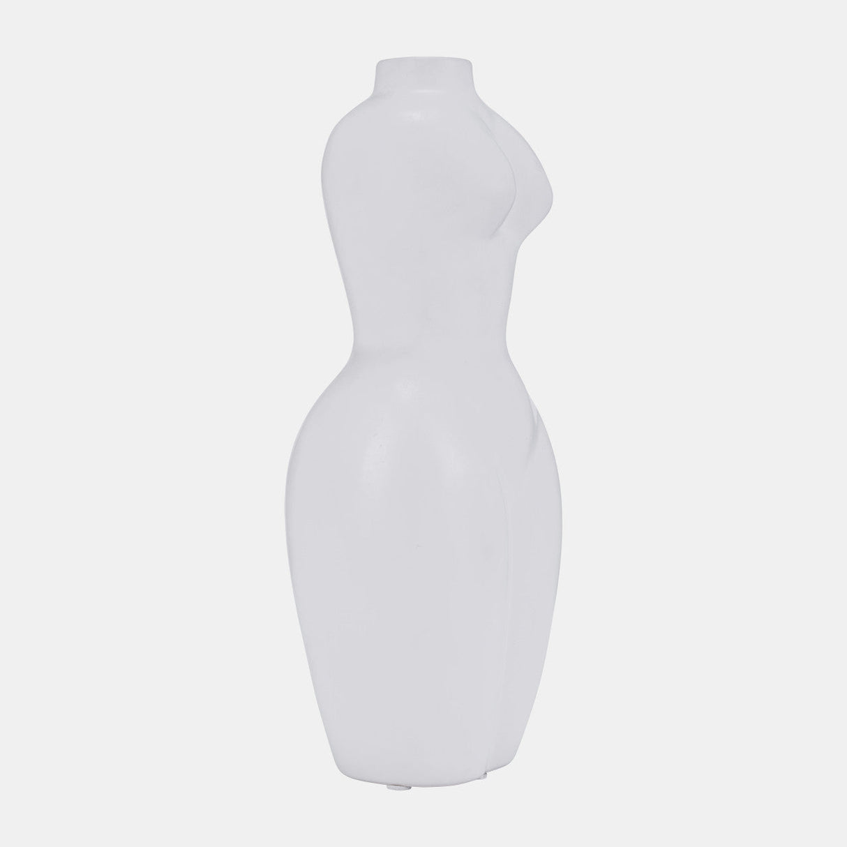 Dol, 12"h Torso Vase, White