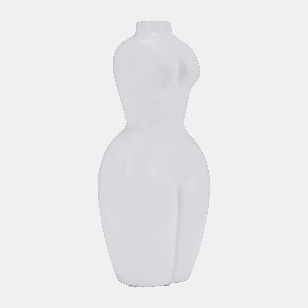 Dol, 12"h Torso Vase, White