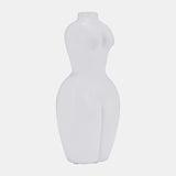 Dol, 12"h Torso Vase, White