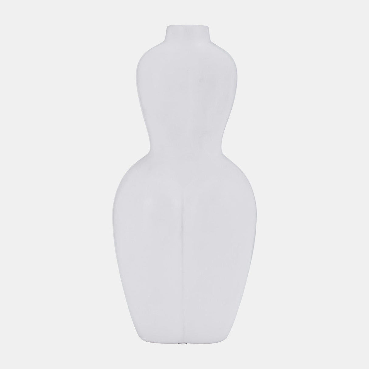 Dol, 12"h Torso Vase, White