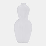 Dol, 12"h Torso Vase, White