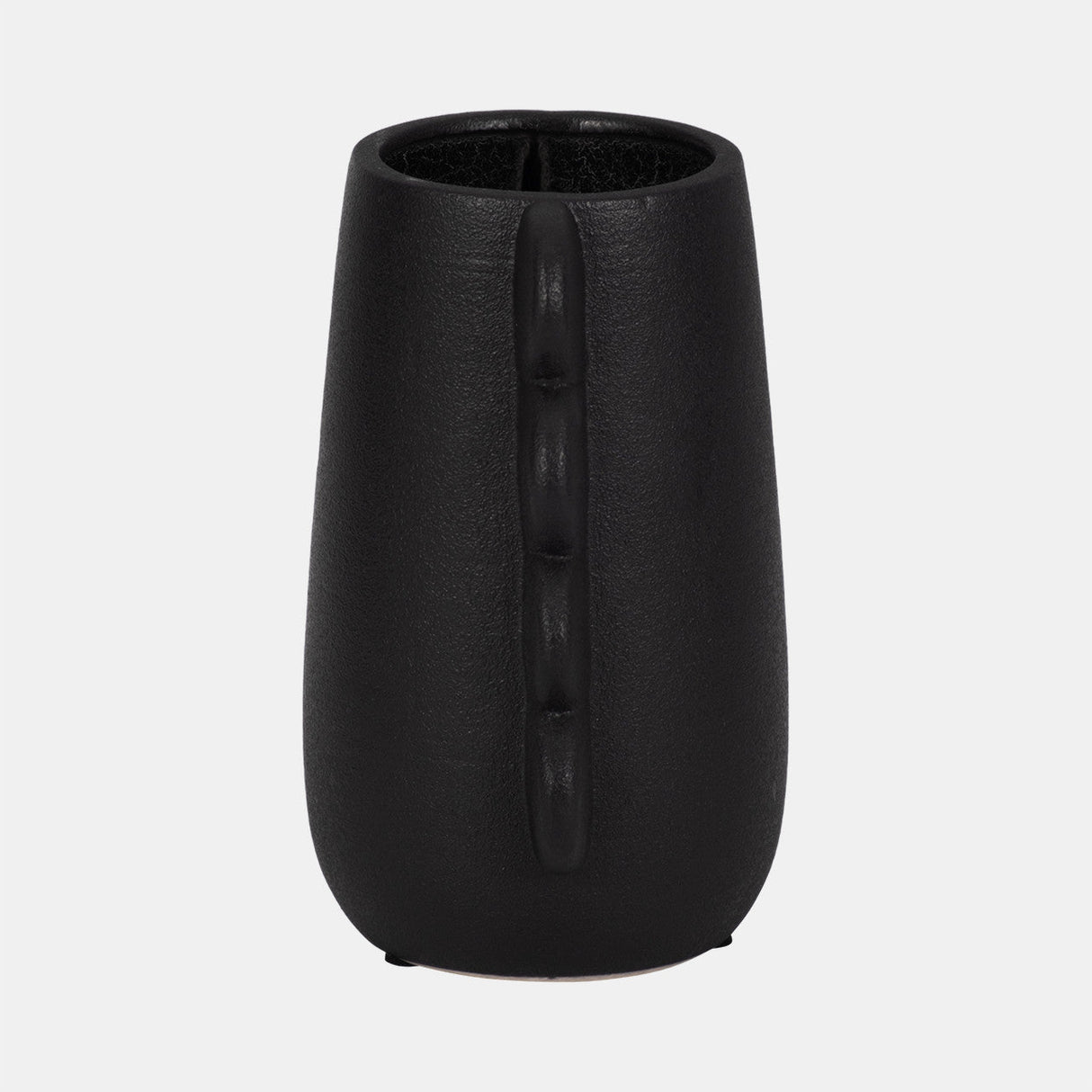 Dol, 7" Eared Vase, Black