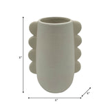 Dol, 7" Eared Vase, Cotton