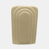 Dol, 7" Rectangular Vase,irish Cream