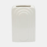 Dol, 7" Rectangular Vase, White