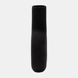 Dol, 8" Open Cut Vase, Black