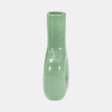 Dol, 8" Open Cut Vase, Dark Sage