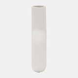 Dol, 8" Open Cut Vase, White