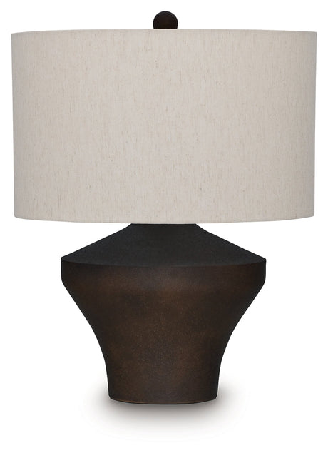 Dolanham Distressed Brown Table Lamp by Ashley at Eve Furniture