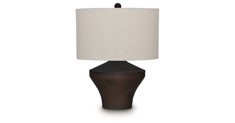 Dolanham Distressed Brown Table Lamp by Ashley at Eve Furniture