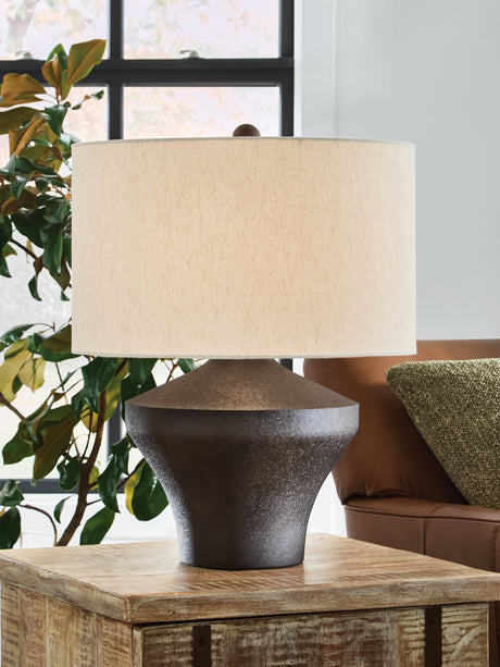 Dolanham Distressed Brown Table Lamp by Ashley at Eve Furniture