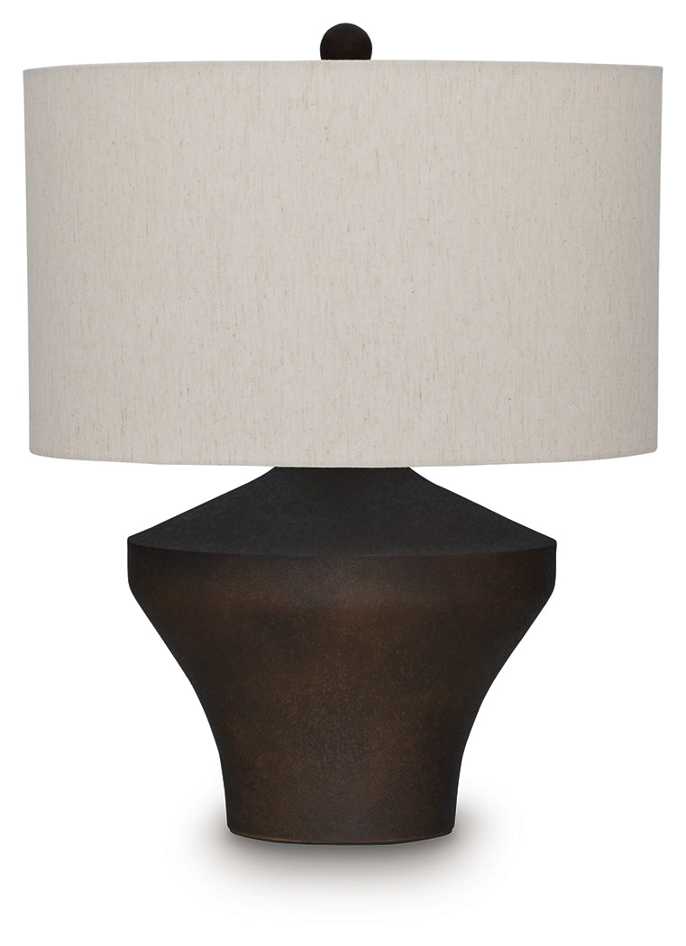 Dolanham Distressed Brown Table Lamp by ASHLEY FURNITURE at Eve Furniture
