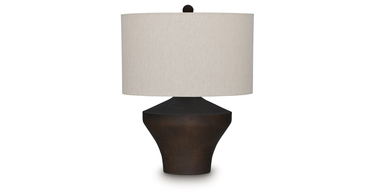 Dolanham Distressed Brown Table Lamp by ASHLEY FURNITURE at Eve Furniture