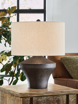 Dolanham Distressed Brown Table Lamp by ASHLEY FURNITURE at Eve Furniture