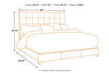 Dolante Beige King Upholstered Bed by Ashley at Eve Furniture