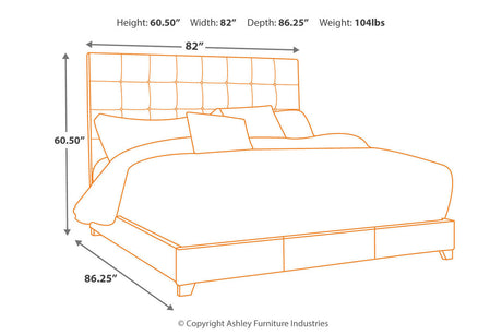 Dolante Beige Queen Upholstered Bed by Ashley at Eve Furniture