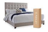 Dolante Beige Queen Upholstered Bed by ASHLEY FURNITURE at Eve Furniture