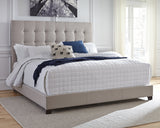Dolante Beige Queen Upholstered Bed by ASHLEY FURNITURE at Eve Furniture